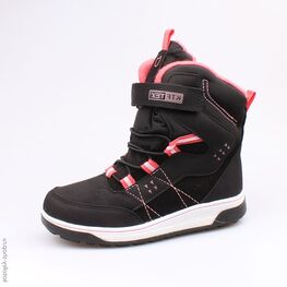 654949-41 Мембранные ботинки для девочки чер-крл