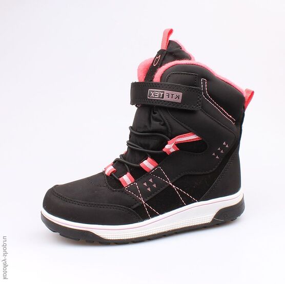 654949-41 Мембранные ботинки для девочки чер-крл