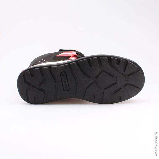 654949-41 Мембранные ботинки для девочки чер-крл фото №3