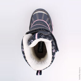 254934-44 Мембранные ботинки для девочки син-роз фото №4