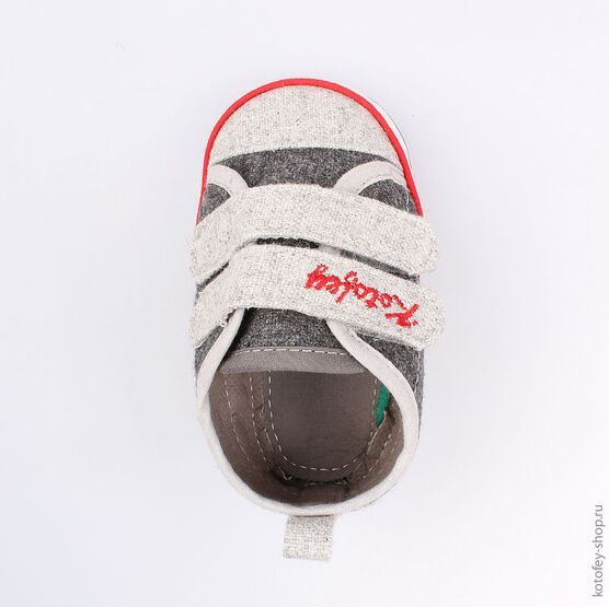 001064-11 Пинетки для мальчики серый фото №4