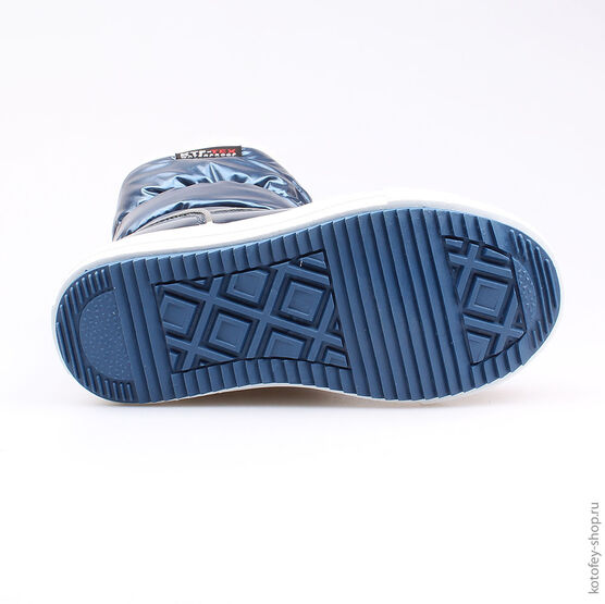 464915-43 Мембранные сапожки для девочки светло-синий фото №3