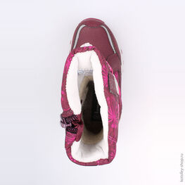 464917-42 Мембранные сапожки для девочки бордовый фото №4