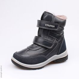 452099-51 Зимние ботинки на липучках для мальчики синий