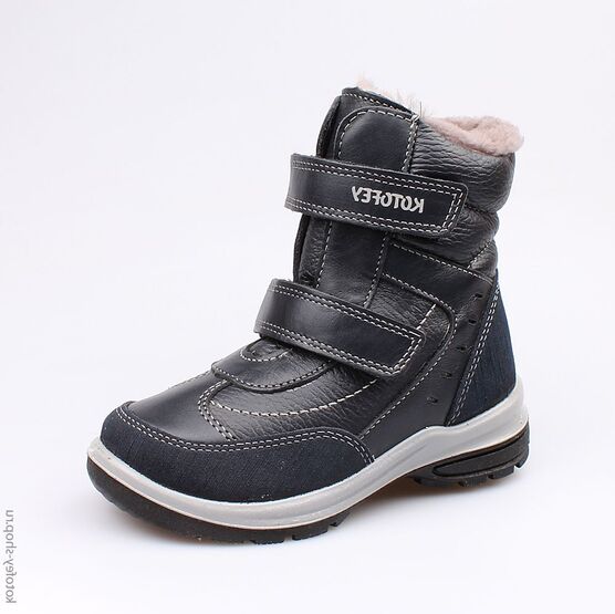 452099-51 Зимние ботинки на липучках для мальчики синий