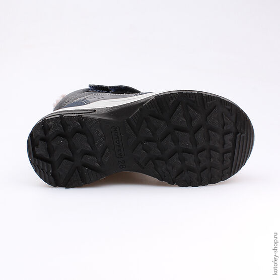 452099-51 Зимние ботинки на липучках для мальчики синий фото №3