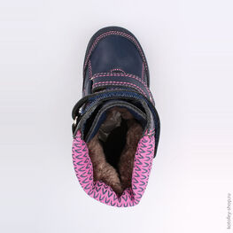 252113-53 Сапожки для девочки светло-синий фото №4