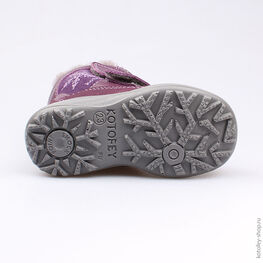 352161-52 Сапожки для девочки фиолетовый фото №3