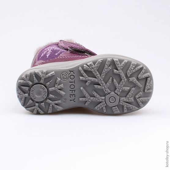 352161-52 Сапожки для девочки фиолетовый фото №3