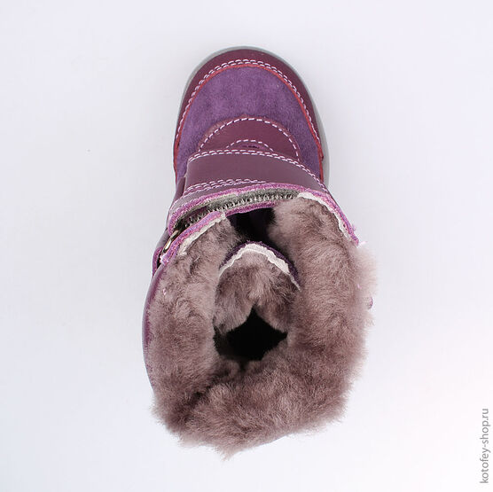 352161-52 Сапожки для девочки фиолетовый фото №4