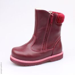 362086-41 Сапожки для девочки бордовый