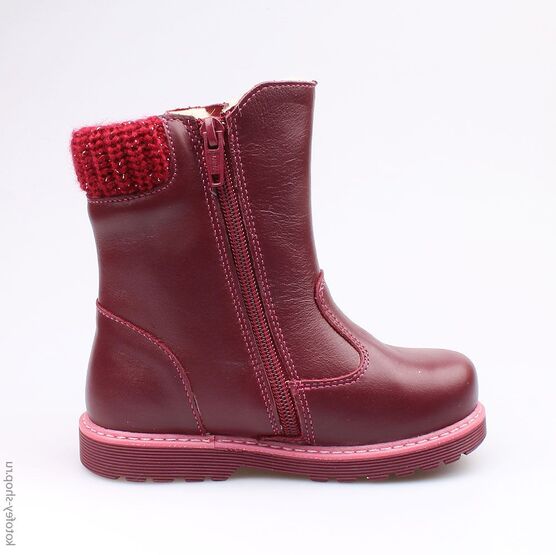 362086-41 Сапожки для девочки бордовый фото №2