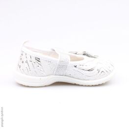 131068-11 Текстильная обувь для девочки серебристый фото №2