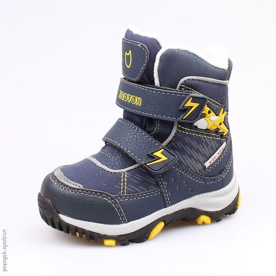 254950-42 Мембранные ботинки с LED-подсветкой для мальчики син-жел