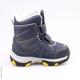 254950-42 Мембранные ботинки с LED-подсветкой для мальчики син-жел фото №2