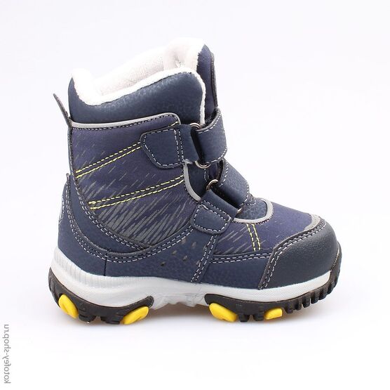254950-42 Мембранные ботинки с LED-подсветкой для мальчики син-жел фото №2