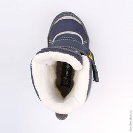 254950-42 Мембранные ботинки с LED-подсветкой для мальчики син-жел фото №4