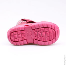 152156-52 Сапожки для девочки бордовый фото №3