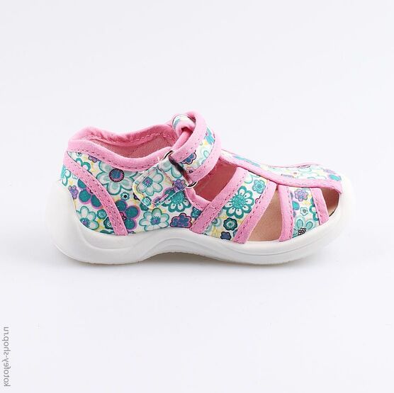 221038-13 Босоножки текстильные для девочки розовый фото №2