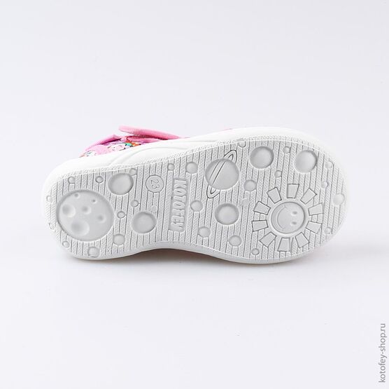 221054-12 Босоножки текстильные для девочки розовый фото №3