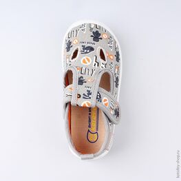 231117-11 Текстильная обувь для мальчики серый фото №4