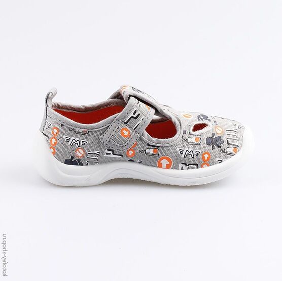 231117-11 Текстильная обувь для мальчики серый фото №2