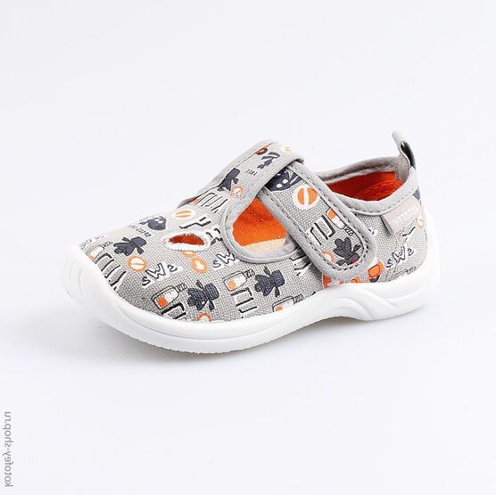 231117-11 Текстильная обувь для мальчики серый