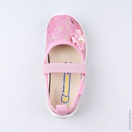 431110-13 Текстильная обувь для девочки розовый фото №4