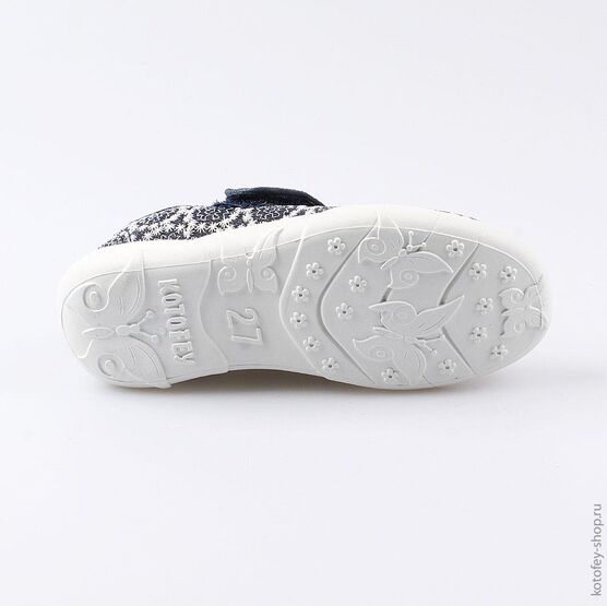 431115-13 Текстильная обувь для девочки светло-синий фото №3