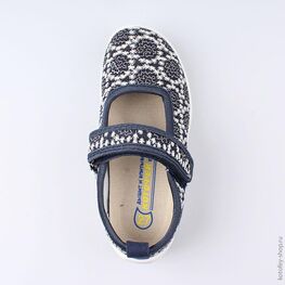 431115-13 Текстильная обувь для девочки светло-синий фото №4