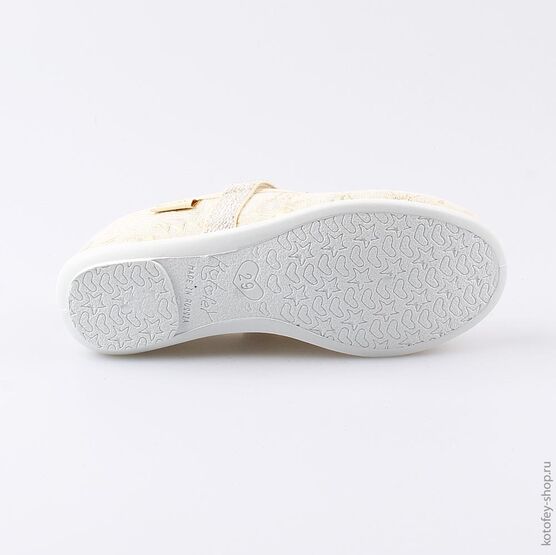 531072-12 Текстильная обувь для девочки золотой фото №3