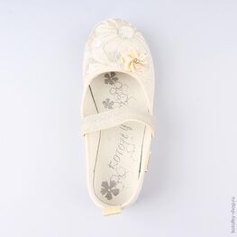 531072-12 Текстильная обувь для девочки золотой фото №4