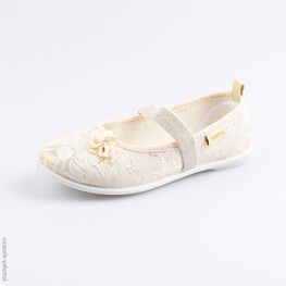 531072-12 Текстильная обувь для девочки золотой