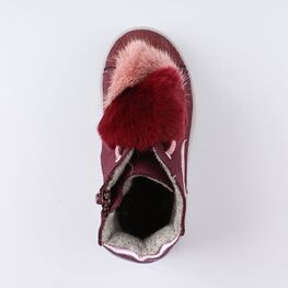 352243-31 Ботинки для девочки бордовый фото №4