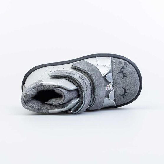 152318-32 Ботинки утепленные на весну/осень Magical для девочки серебристый фото №4