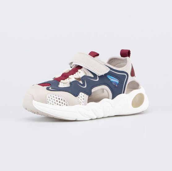 324092-71 Закрытые светящиеся сандалии для мальчика для мальчики бежевый,синий