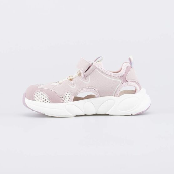 324092-72 Закрытые светящиеся сандалии для девочки для девочки сиреневый,белый фото №2