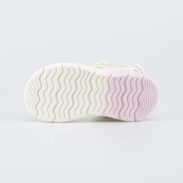 324094-11 Светящиеся пляжные сандалии с массажной стелькой для девочки бежевый,сиреневый фото №3