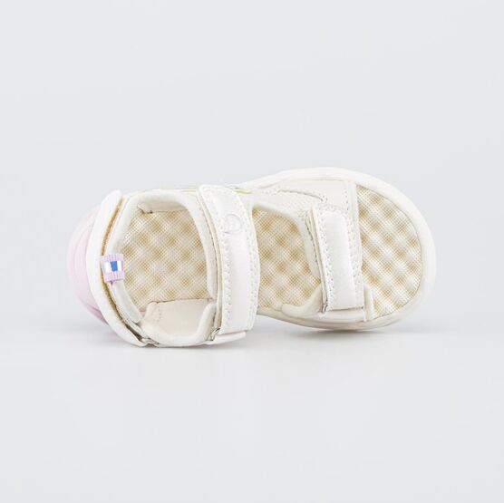 324094-11 Светящиеся пляжные сандалии с массажной стелькой для девочки бежевый,сиреневый фото №4