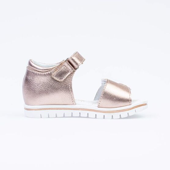 322107-25 Сандалии на липучке для девочки бронзовый фото №2