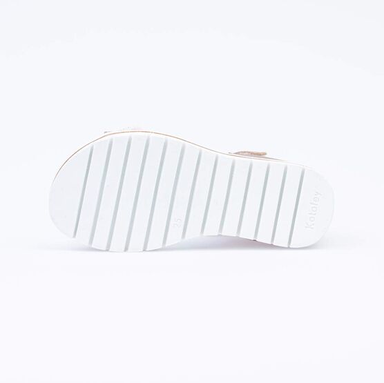 322107-25 Сандалии на липучке для девочки бронзовый фото №3