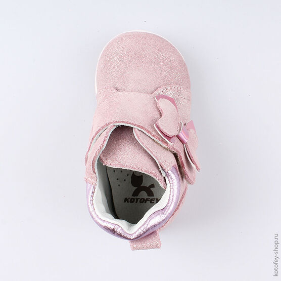 052135-21 Ботинки для девочки розовый фото №4