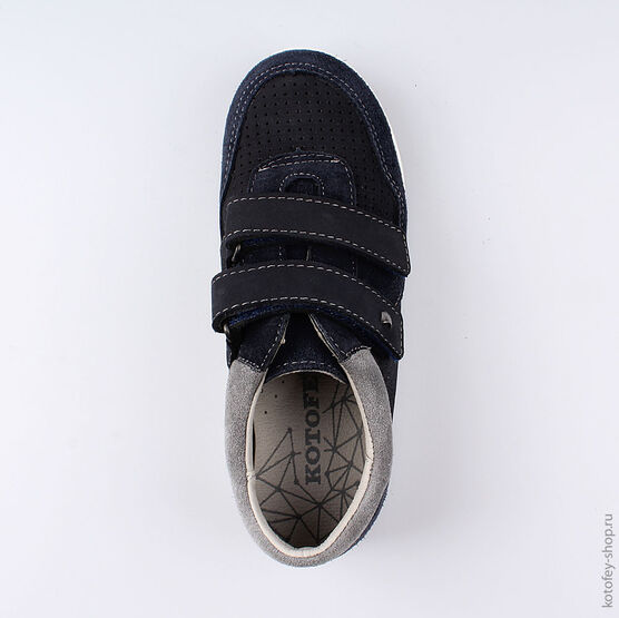 532195-21 Полуботинки для мальчики светло-синий фото №4