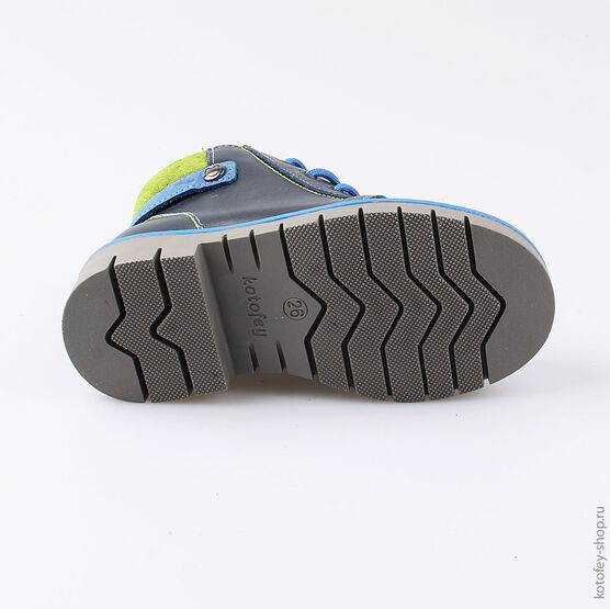 352209-25 Ботинки для мальчики светло-синий фото №3