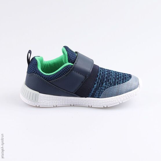 344206-71 Кроссовки на липучках для мальчики син-зел фото №2