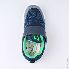 344206-71 Кроссовки на липучках для мальчики син-зел фото №4