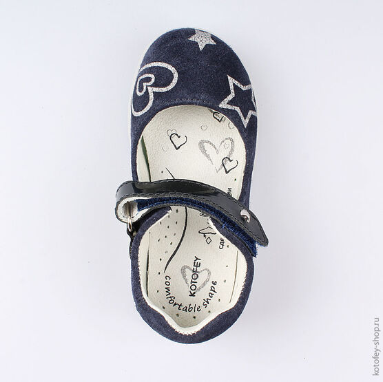 232081-21 Туфли для девочки светло-синий фото №4