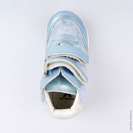 152230-22 Ботинки для девочки голубой фото №4