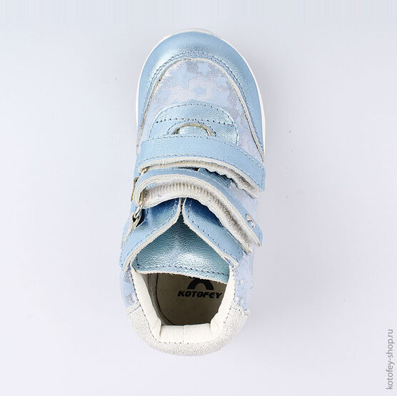 152230-22 Ботинки для девочки голубой фото №4