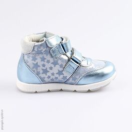 152230-22 Ботинки для девочки голубой фото №2